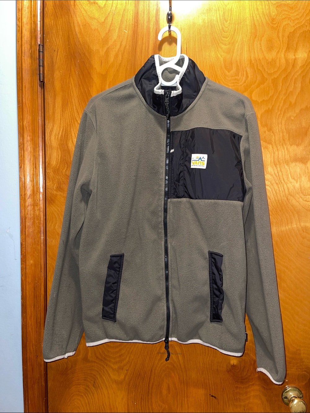 Vans Men's Olive & Black Lightweight Fleece Jacket